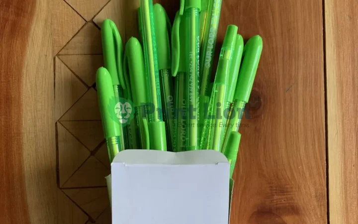 Plastic branded promotional pens