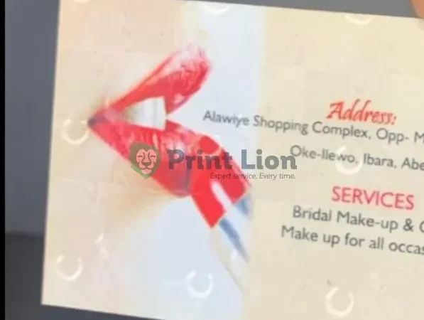 Special lamination business cards