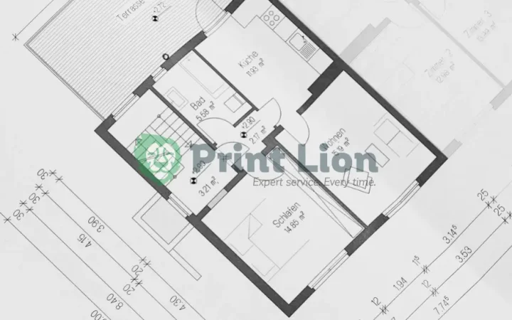Map and blueprint printing