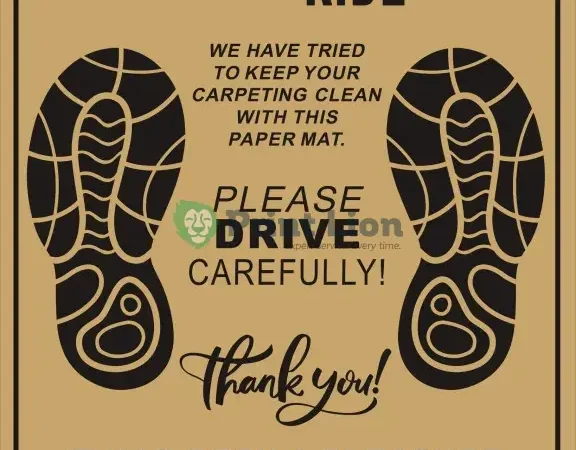Carwash Paper Floor Mats