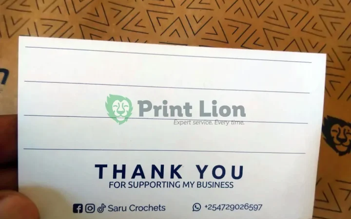 Customer thank you cards