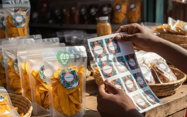 Zip lock packaging labels