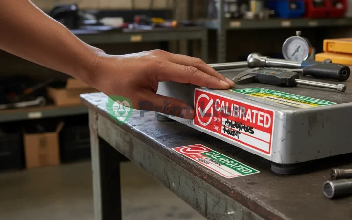 Calibration stickers