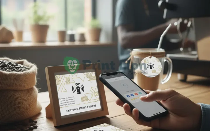 Tap-to-connect NFC tags