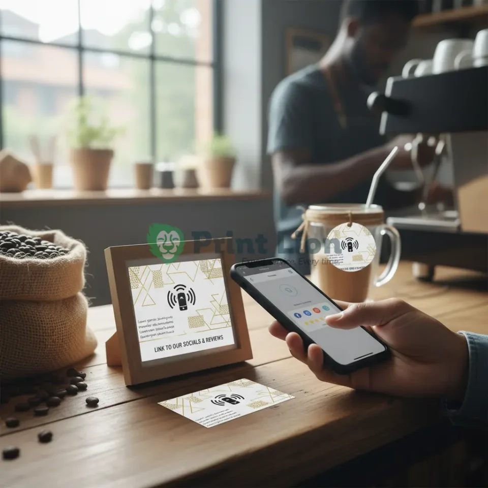 Tap-to-connect NFC tags