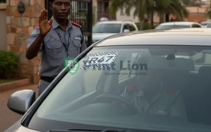 Windscreen parking stickers