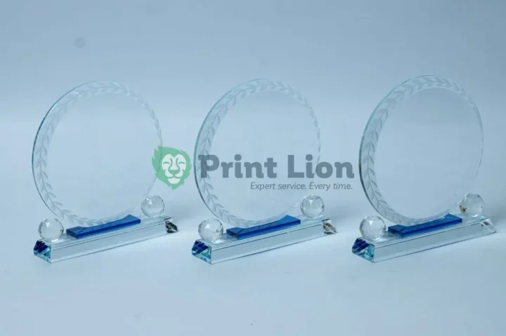 ROUND CRYSTAL AWARD PLAW002