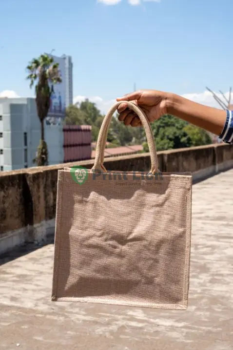 B4 rough jute bag. 34*33cm PLBG056
