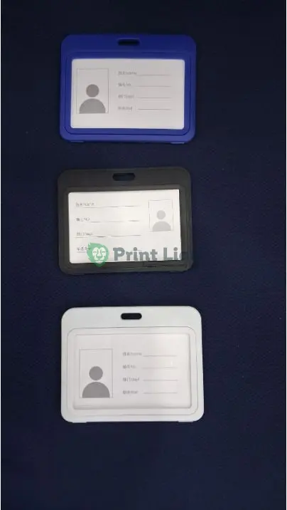 *Landscape executive card holders. Available in blue, black and white* *8.6*5.4cm* PLCH009