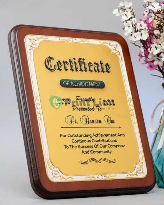 New rectangular wooden award PLAW172