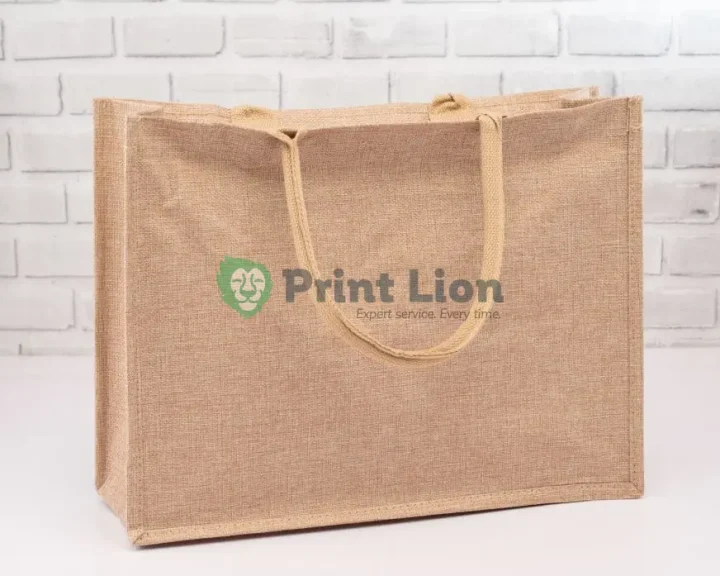 A3 Rough jute bags with zip (43*33cm) PLBG072