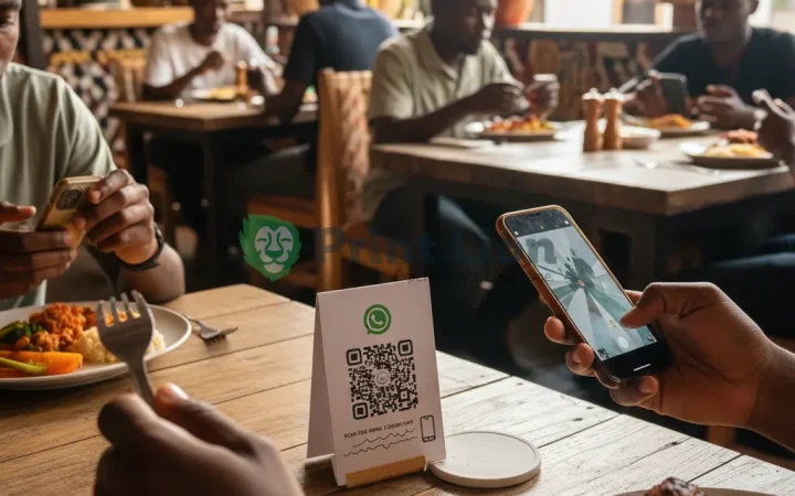 WhatsApp QR code menus