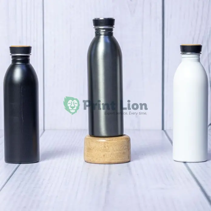BAMBOO LID ALUMINUM BOTTLES 510ML PLWB021