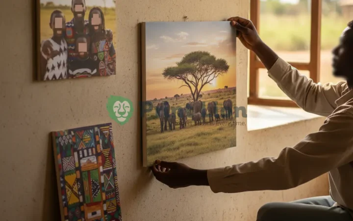 Mounted photo prints