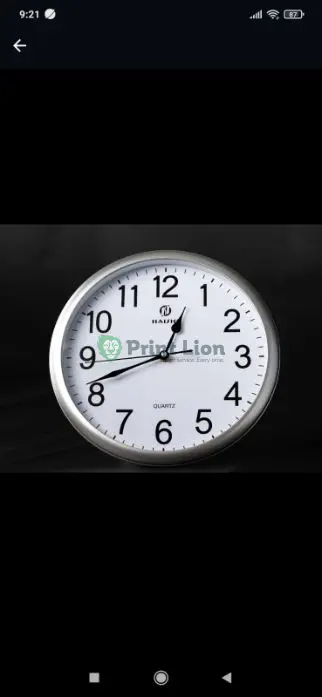 Silver clocks 27cm PLCK020