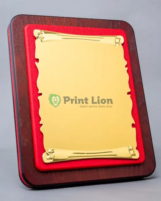 Executive Wooden leather award PLAW182