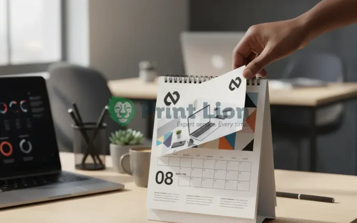 A4 desk calendar