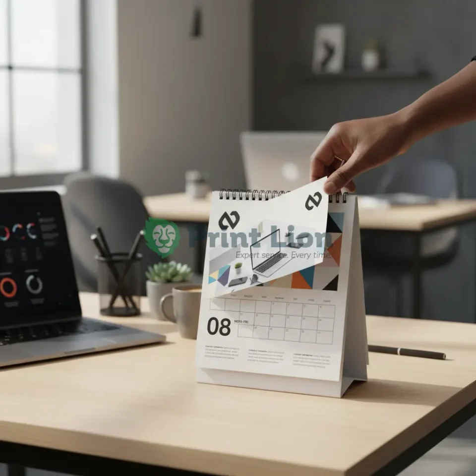 A4 desk calendar