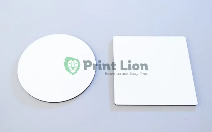 Wooden coasters for sublimation. 10*10 cm and cm diameter PLCS004