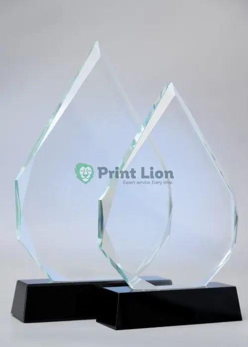 New sharp pointed glass awards *Big 23*14cm* Small 20*12cm* PLAW159