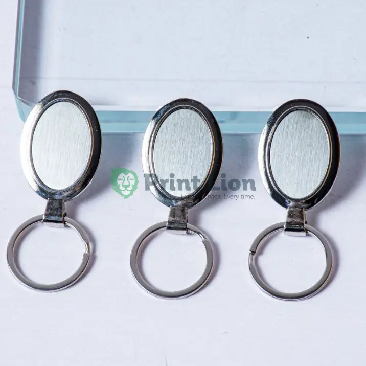 OVAL METALIC KEYRING PLKH023