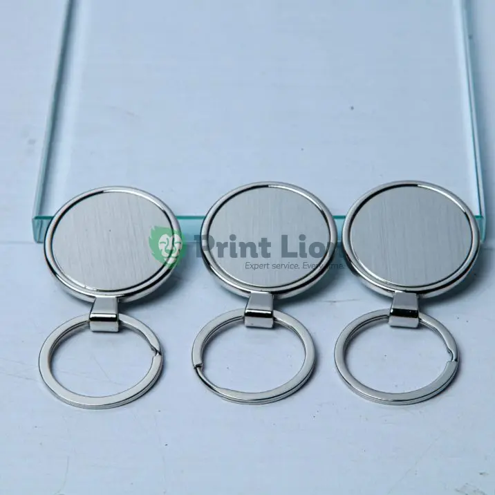 METALIC ROUND KEYRING PLKH027