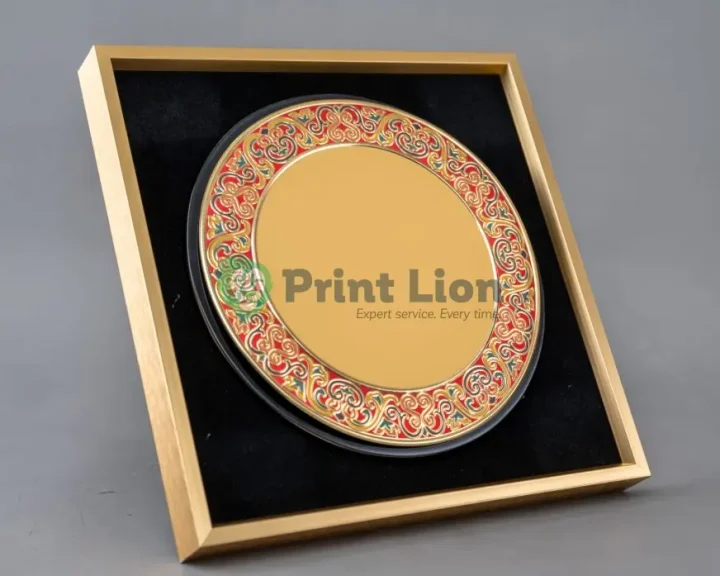 Square executive awards. Print area diameter is cm PLAW064