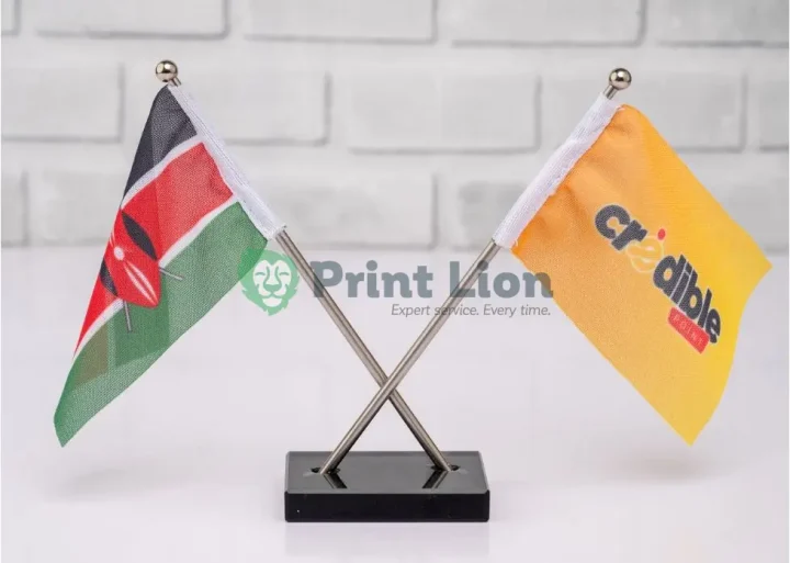 A5 Double table flag stand. *Stand only* PLFG009