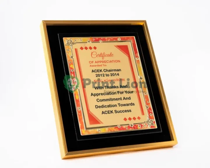 Newest wooden awards A4 PLAW129