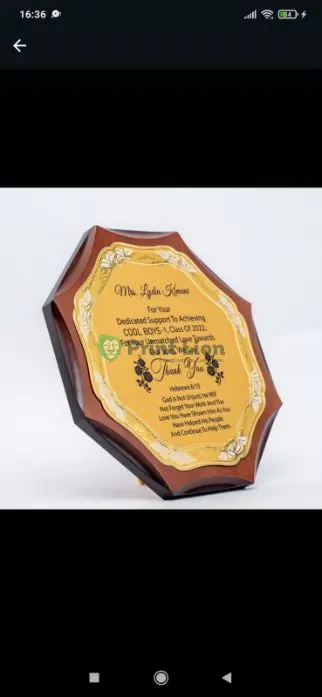 Gold octagon award PLAW130