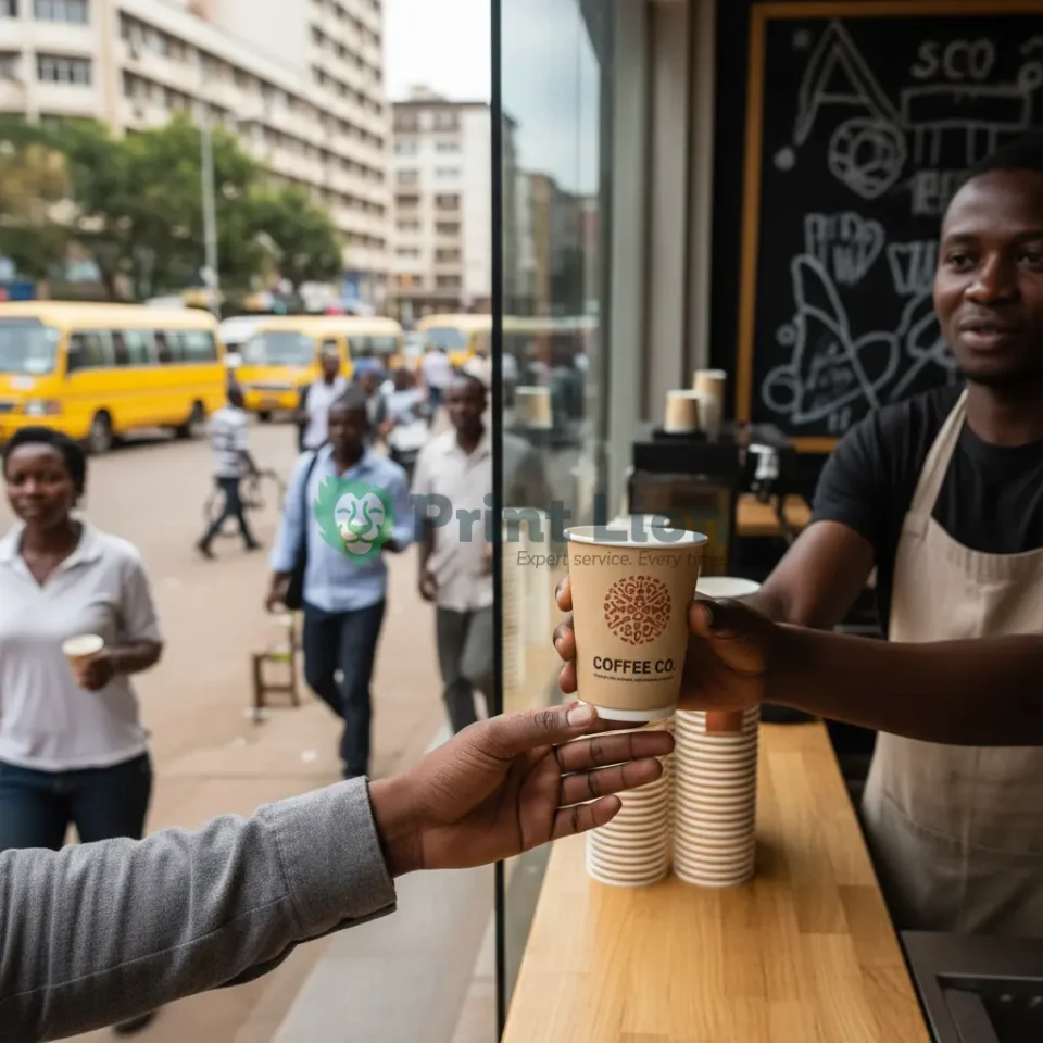 Coffee cup branding