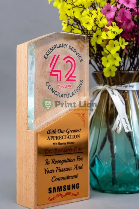 Glass/wooden awards PLAW072