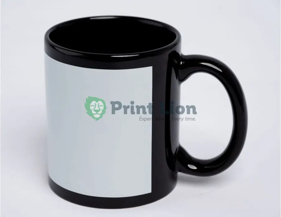 Patch mugs. Available in black PLMG018